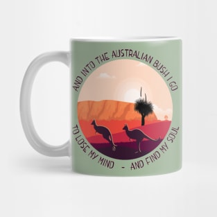 The Australian Outback, Aussie Bush Shirt, Australian Souvenir Mug